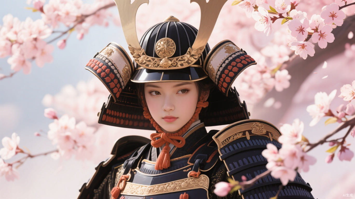 武士风格AI作品